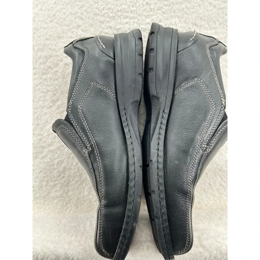Dockers Mens Black‎ Leather All Motion Comfort Slip On Loafers 10W 90-29034